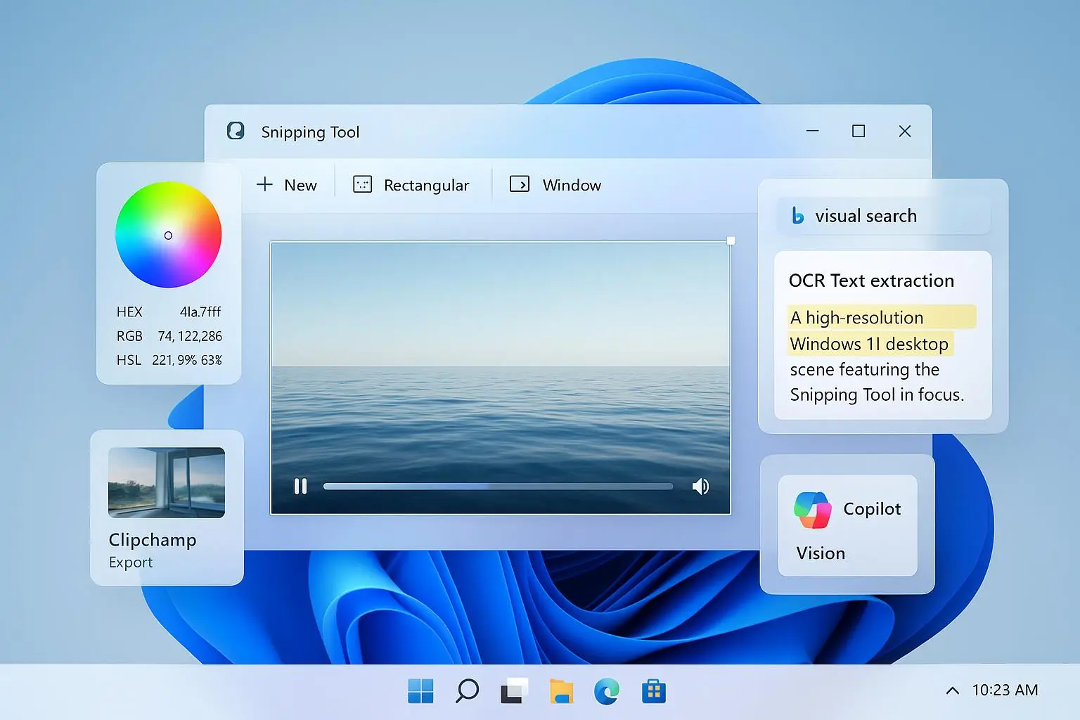 قابلیت های Snipping Tool ویندوز: ضبط صفحه، استخراج متن و جستوجوی تصویری