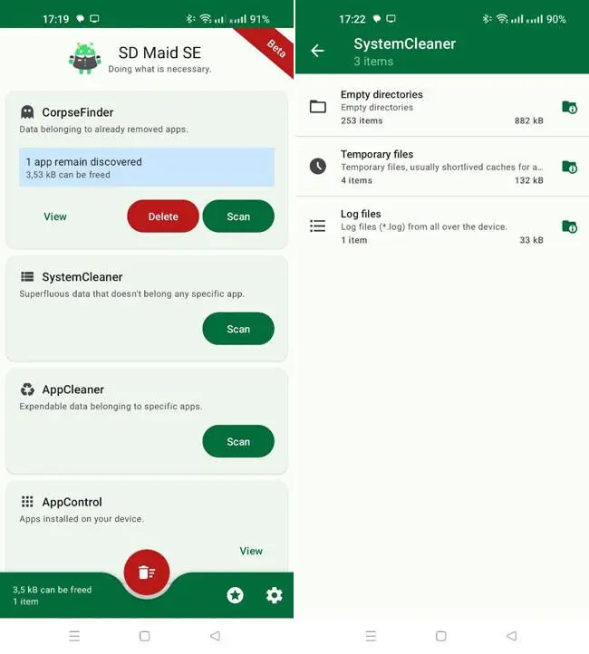 چگونه فایلهای اضافی برنامههای حذفشده در Android را پیدا و پاک کنیم؟