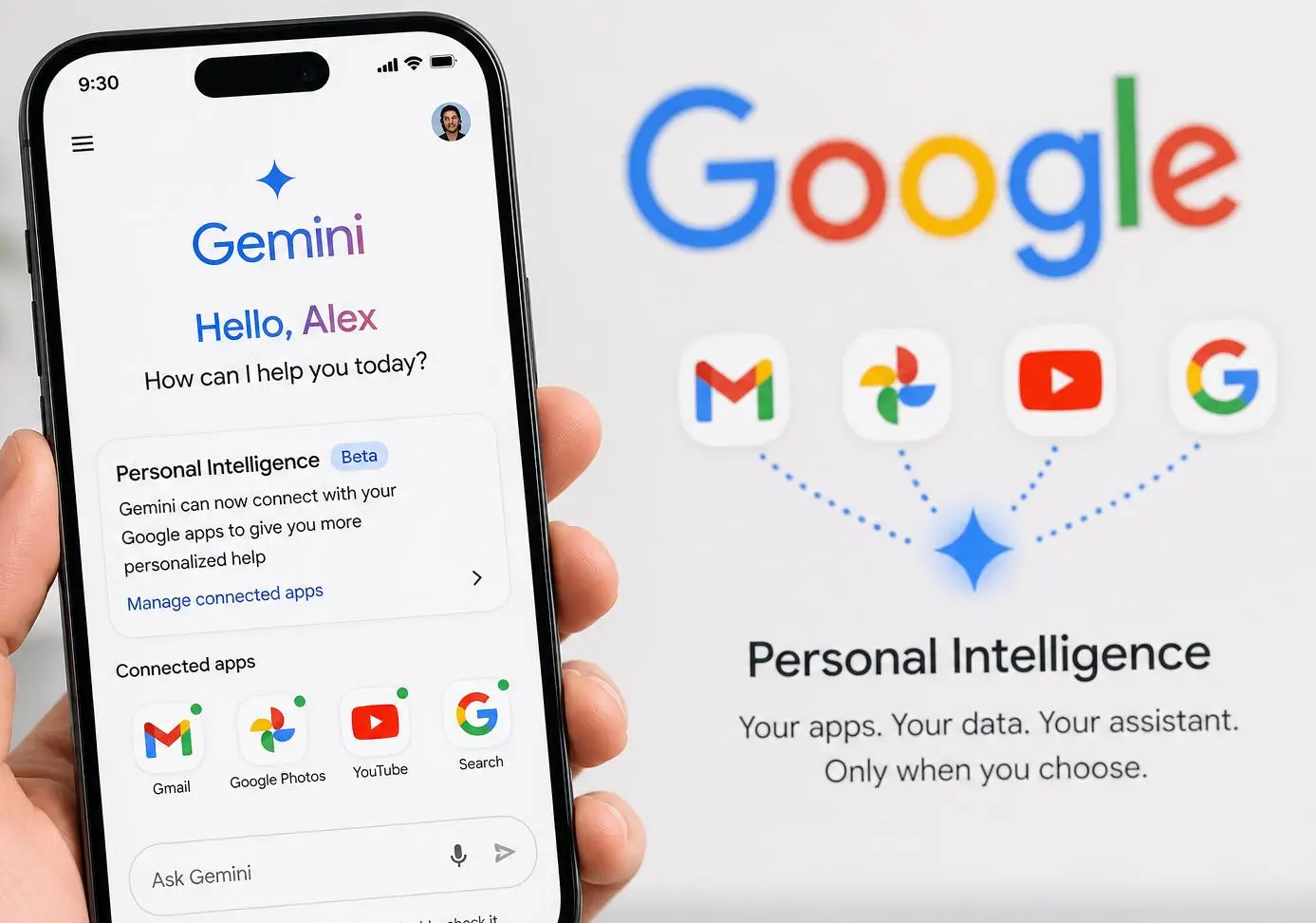قابلیت Connected Apps در Gemini چیست؟ چگونه جیمیل و تقویم گوگل و یادداشتهای Keep را را از طریق جمینای مدیریت کنیم؟