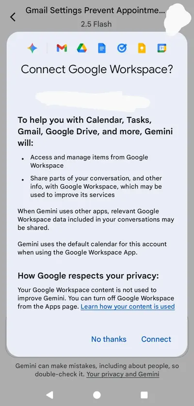 قابلیت Connected Apps در Gemini چیست؟ چگونه جیمیل و تقویم گوگل و یادداشتهای Keep را را از طریق جمینای مدیریت کنیم؟