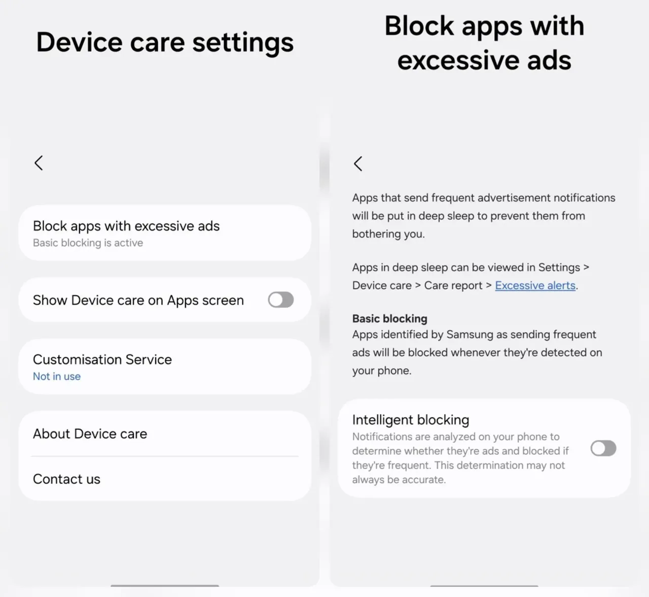 مسدود کردن تبلیغات در گوشی سامسونگ با One UI 8.5