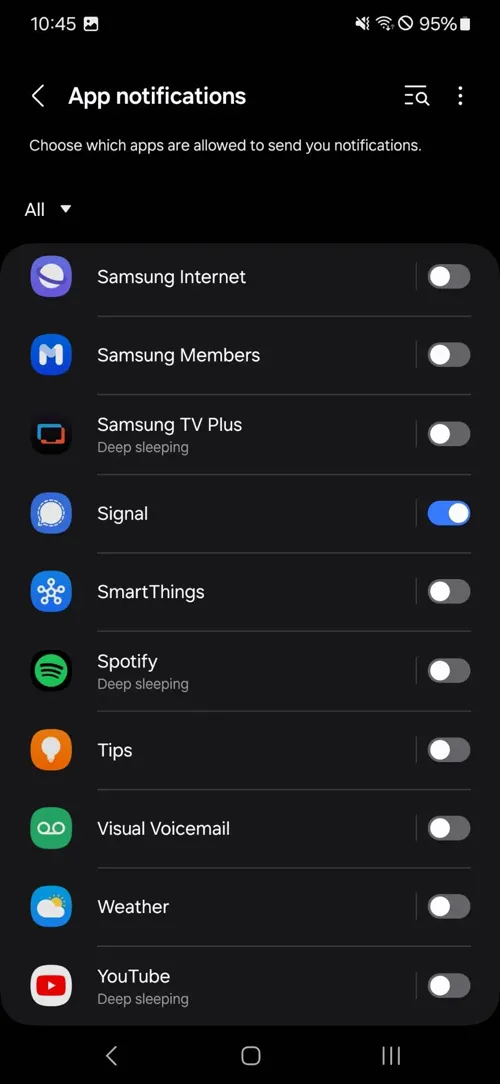 مسدود کردن تبلیغات در گوشی سامسونگ با One UI 8.5