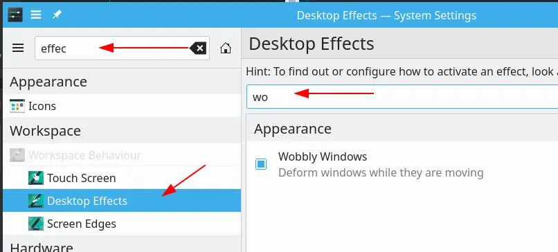 افزایش سرعت KDE Plasma با غیرفعال کردن Wobbly Windows و انیمیشنهای اضافی