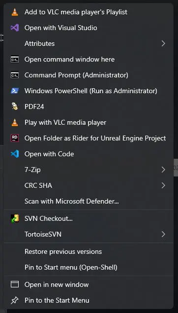 آموزش شخصی سازی منوی راست کلیک ویندوز ۱۱ با Nilesoft Shell؛ حذف و اضافه کردن گزینه‌ها