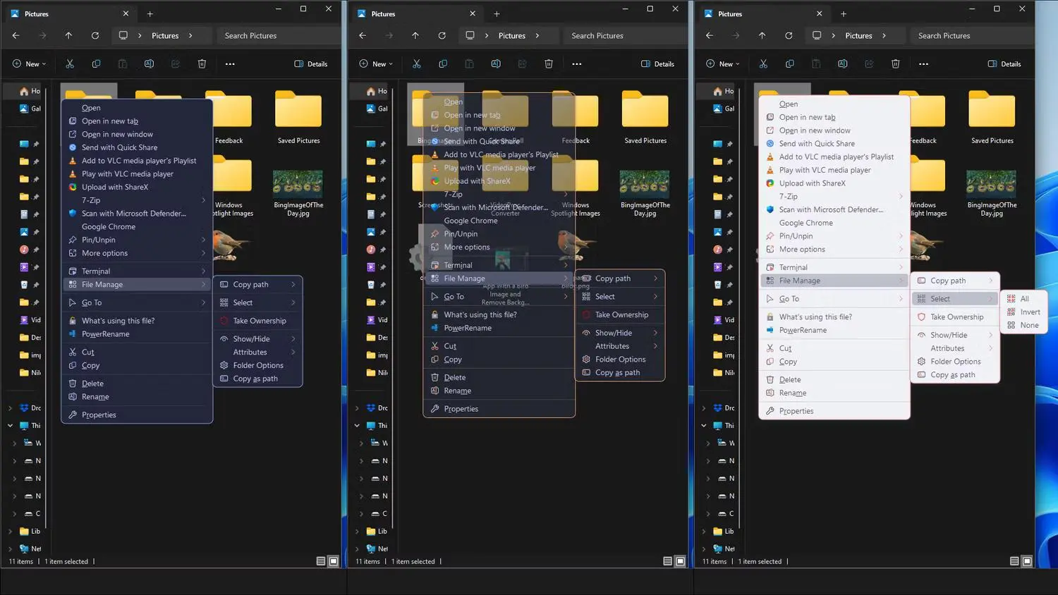 آموزش شخصی سازی منوی راست کلیک ویندوز ۱۱ با Nilesoft Shell؛ حذف و اضافه کردن گزینه‌ها