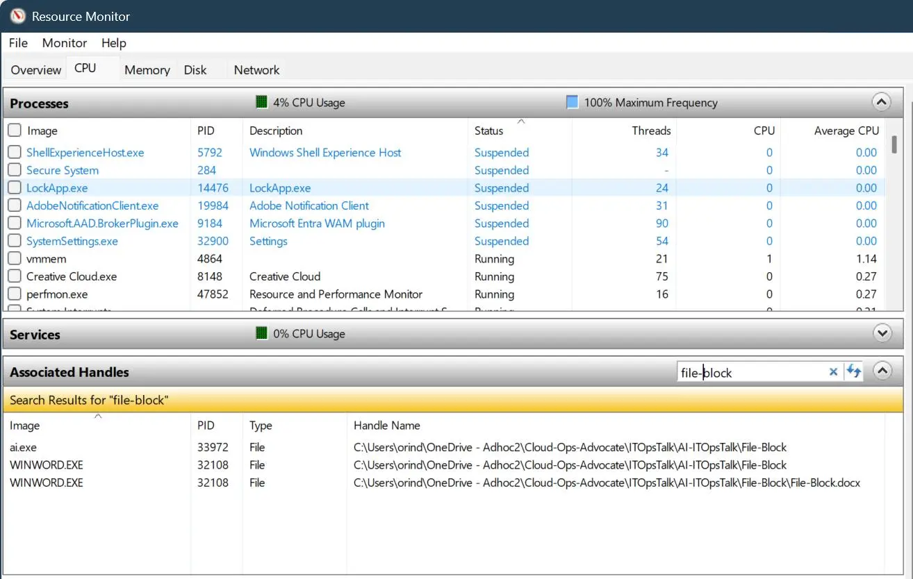رفع خطای File in Use در ویندوز ۱۱؛ حذف فایل قفل شده وقتی باز نیست