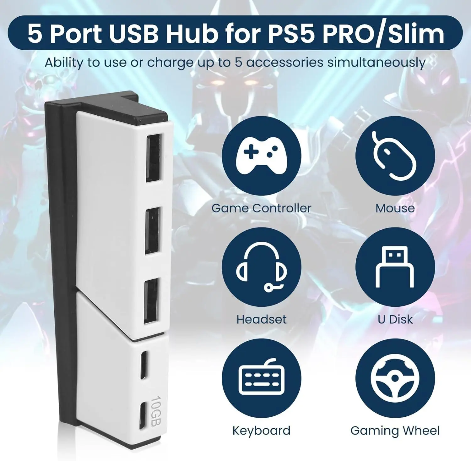 بهترین لوازم USB برای PS5؛ هاب، هارد، هدست، میکروفون و تجهیزات گیمینگ