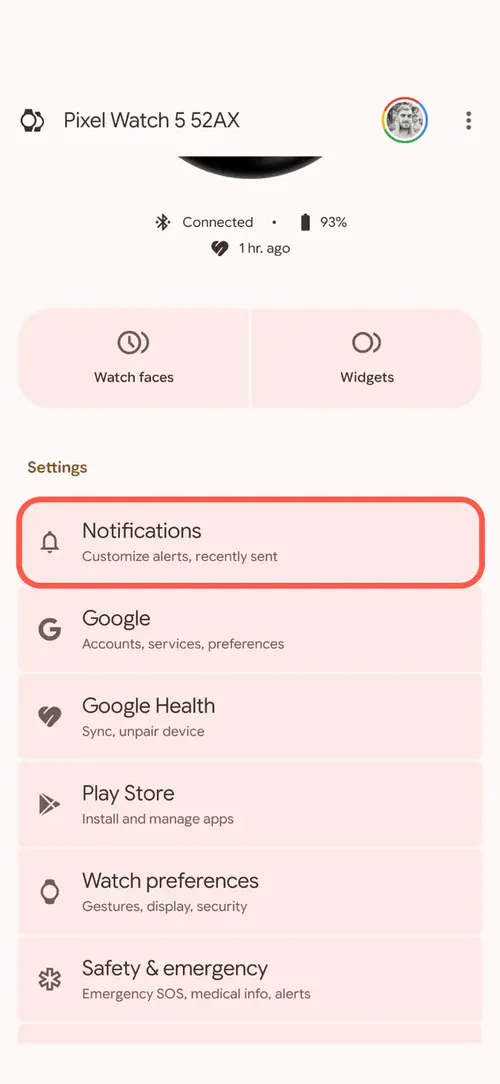 چگونه نمایش فوری اعلان‌ها را در Google Pixel Watch فعال کنیم؟