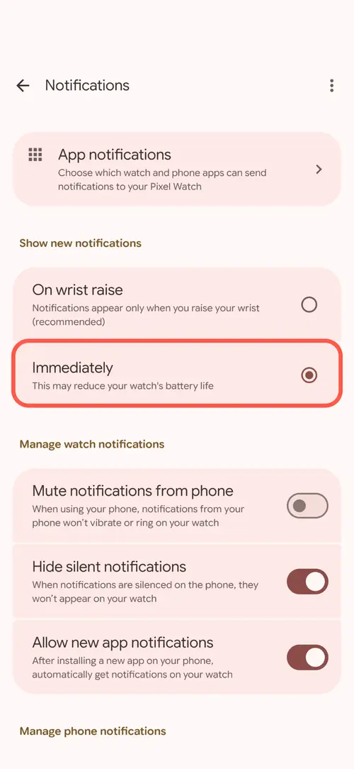 چگونه نمایش فوری اعلان‌ها را در Google Pixel Watch فعال کنیم؟