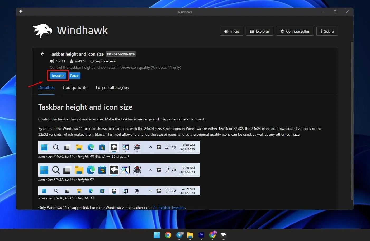 آموزش شخصی سازی ویندوز ۱۱ با Windhawk؛ تغییر نوار وظیفه و منوی استارت