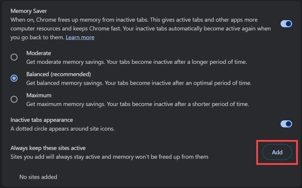 کاهش مصرف رم گوگل کروم با Memory Saver؛ بدون بستن تب‌ها
