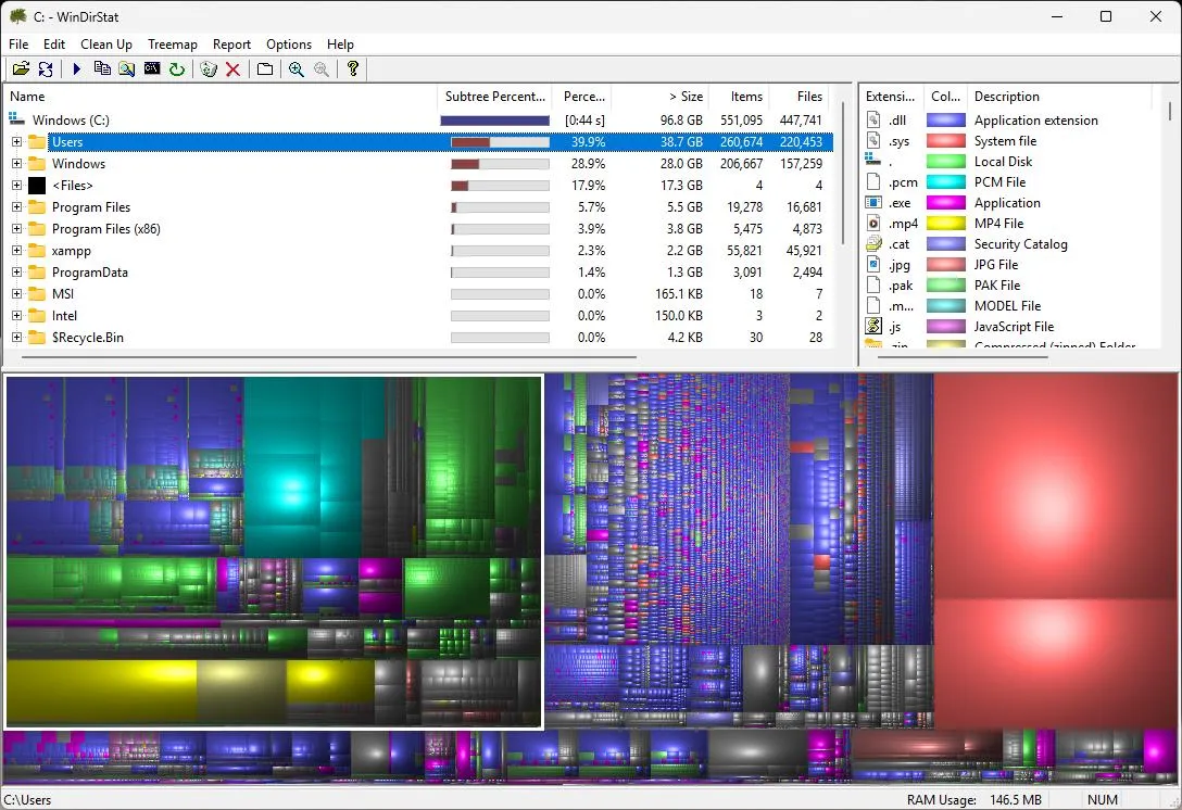 آموزش WizTree؛ پیدا کردن فایل‌های حجیم و خالی کردن فضای هارد و SSD در ویندوز ۱۱