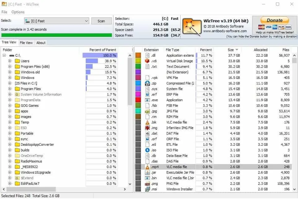 آموزش WizTree؛ پیدا کردن فایل‌های حجیم و خالی کردن فضای هارد و SSD در ویندوز ۱۱
