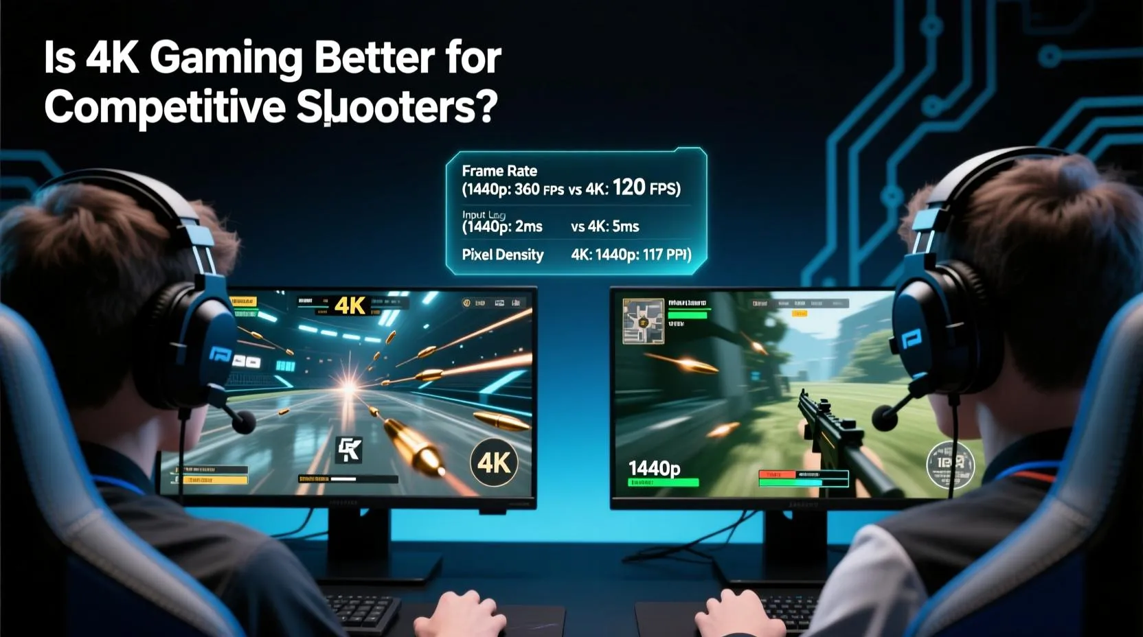 4K یا 1440p برای گیمینگ؟ مقایسه نرخ فریم و مانیتور 360Hz