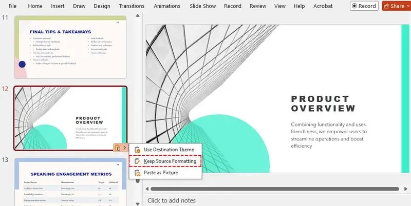 رفع مشکل Duplicate Slide در پاورپوینت و کپی نشدن اسلاید