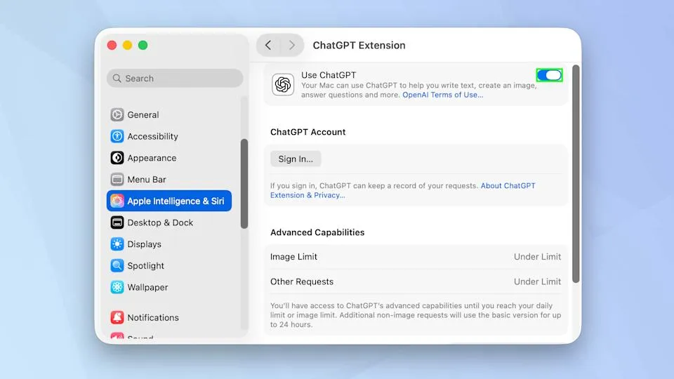 چگونه در مک با Spotlight مستقیماً از ChatGPT سؤال بپرسیم؟
