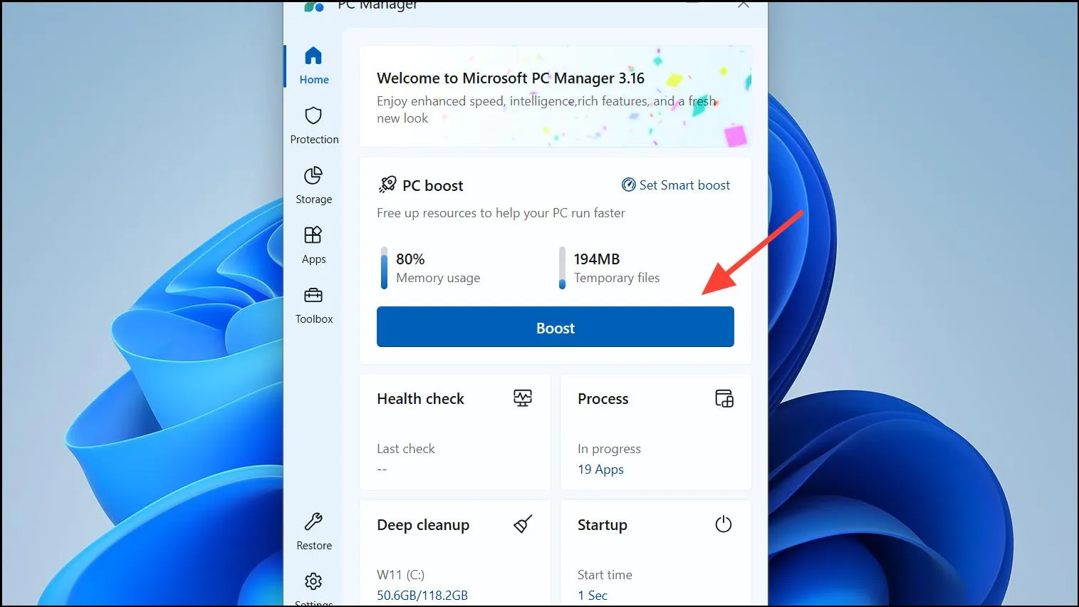 دانلود و آموزش Microsoft PC Manager؛ افزایش سرعت ویندوز ۱۱