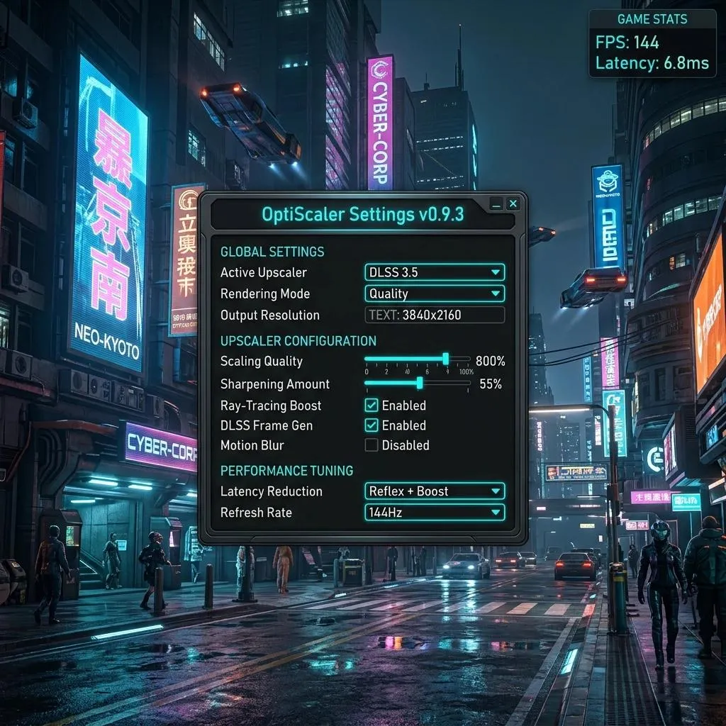 اجرای DLSS 5 با OptiScaler؛ افزایش FPS و پشتیبانی از RTX 40