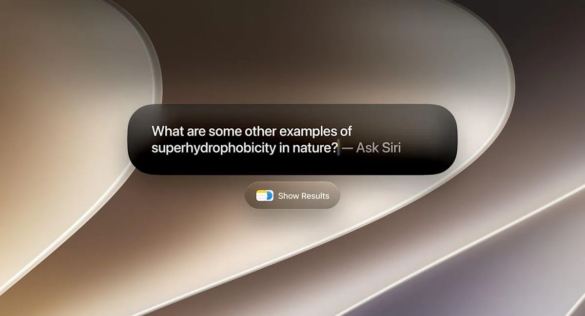 آموزش استفاده از Siri و Visual Intelligence در مک با میانبر کیبورد